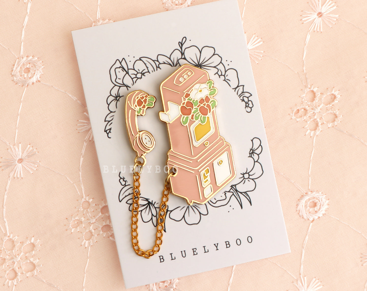 Pink Phone Pin