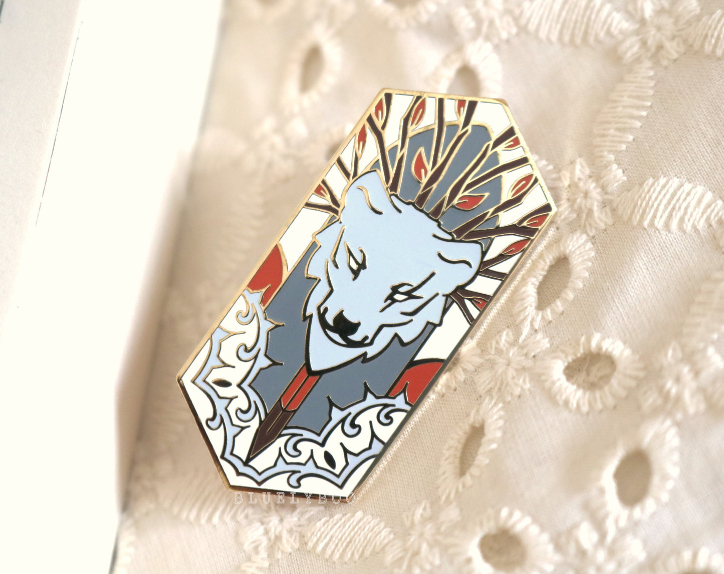 Grey Wolf Pin
