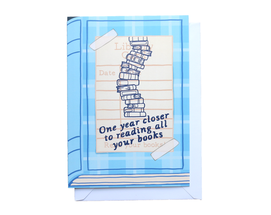 One Year Closer Book Card