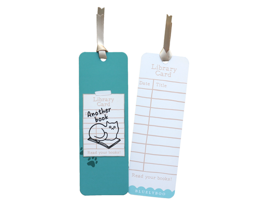 Another Book Library Card Bookmark