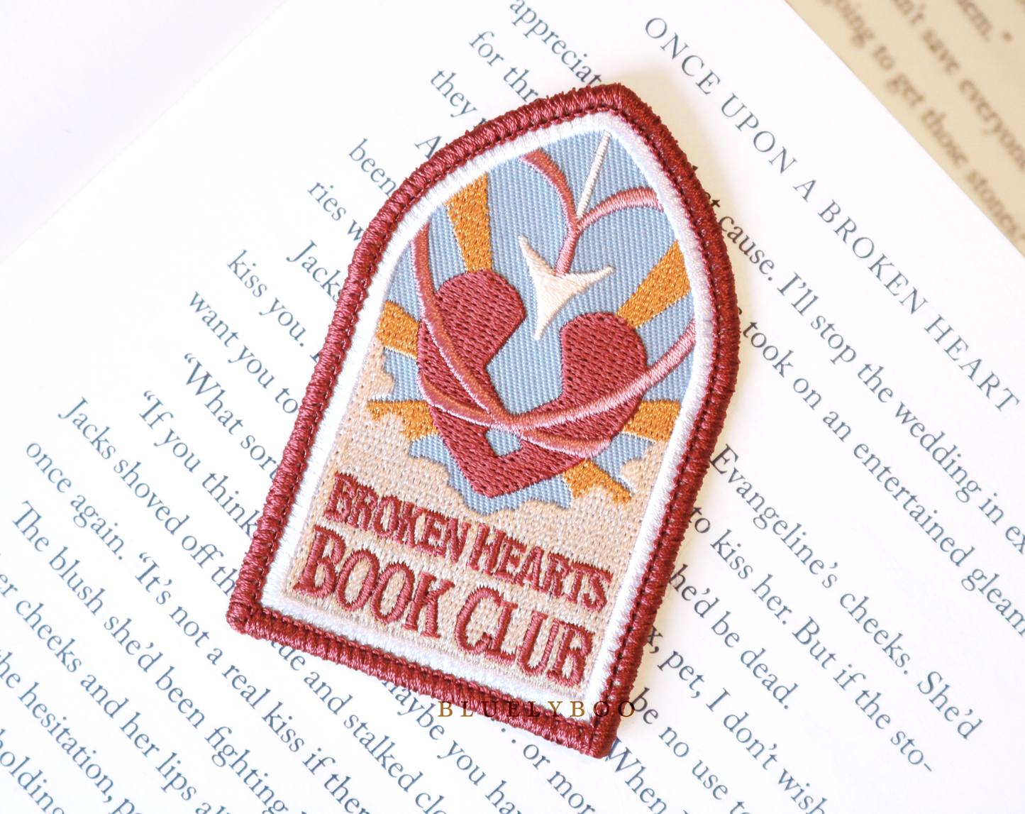 Broken Hearts Book Club Patch