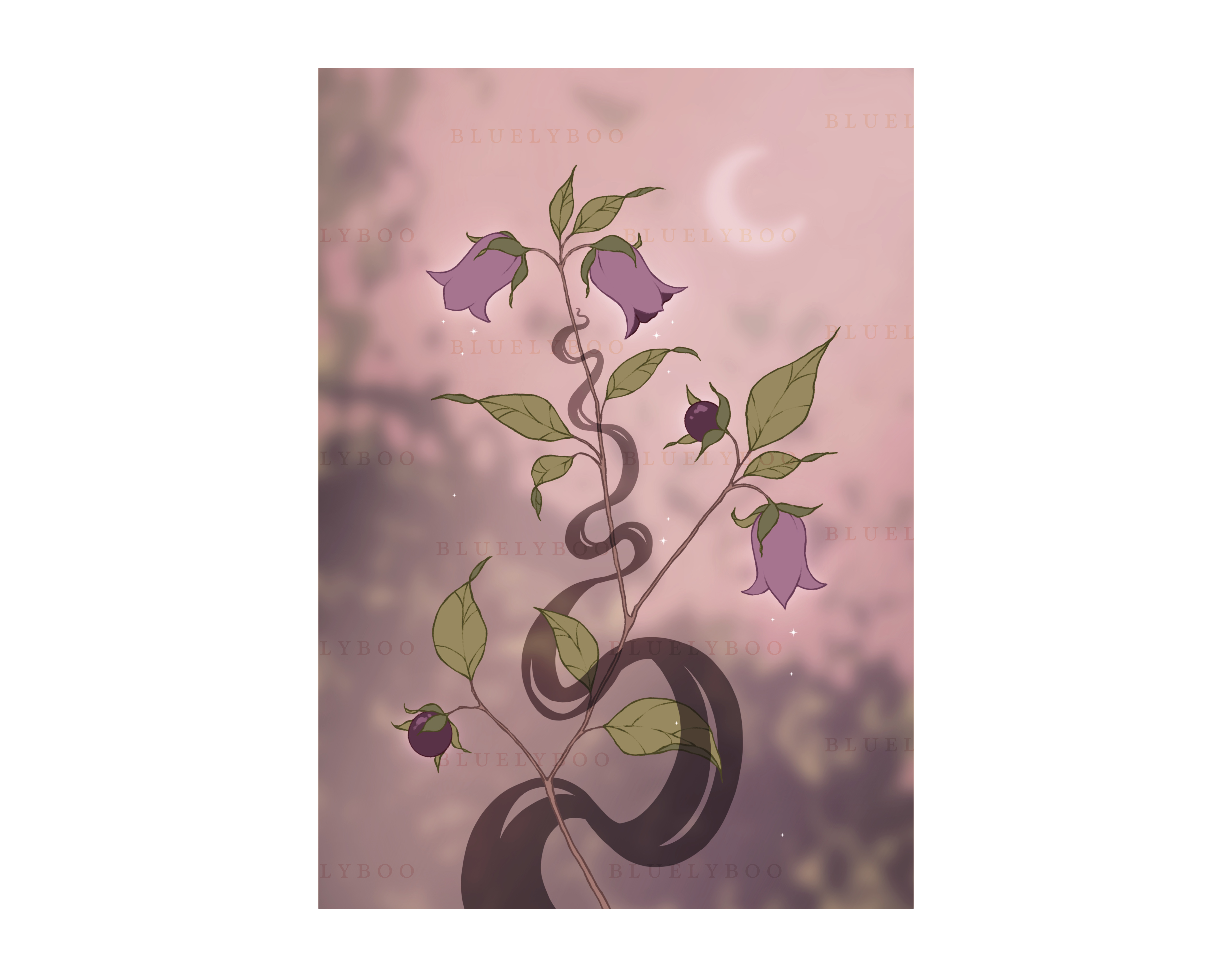 Belladonna Print – Bluelyboo