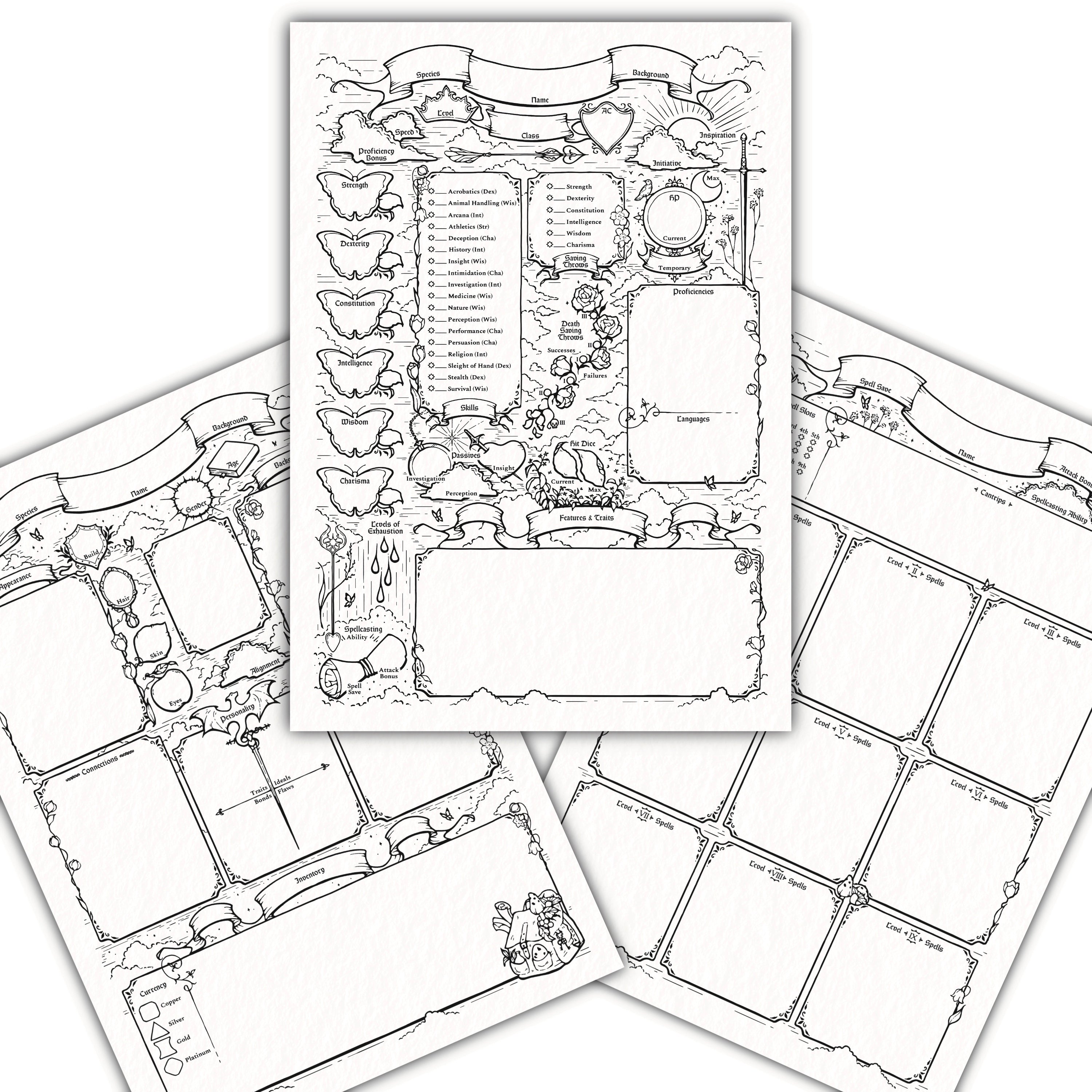 D&D Character Sheet – Bluelyboo