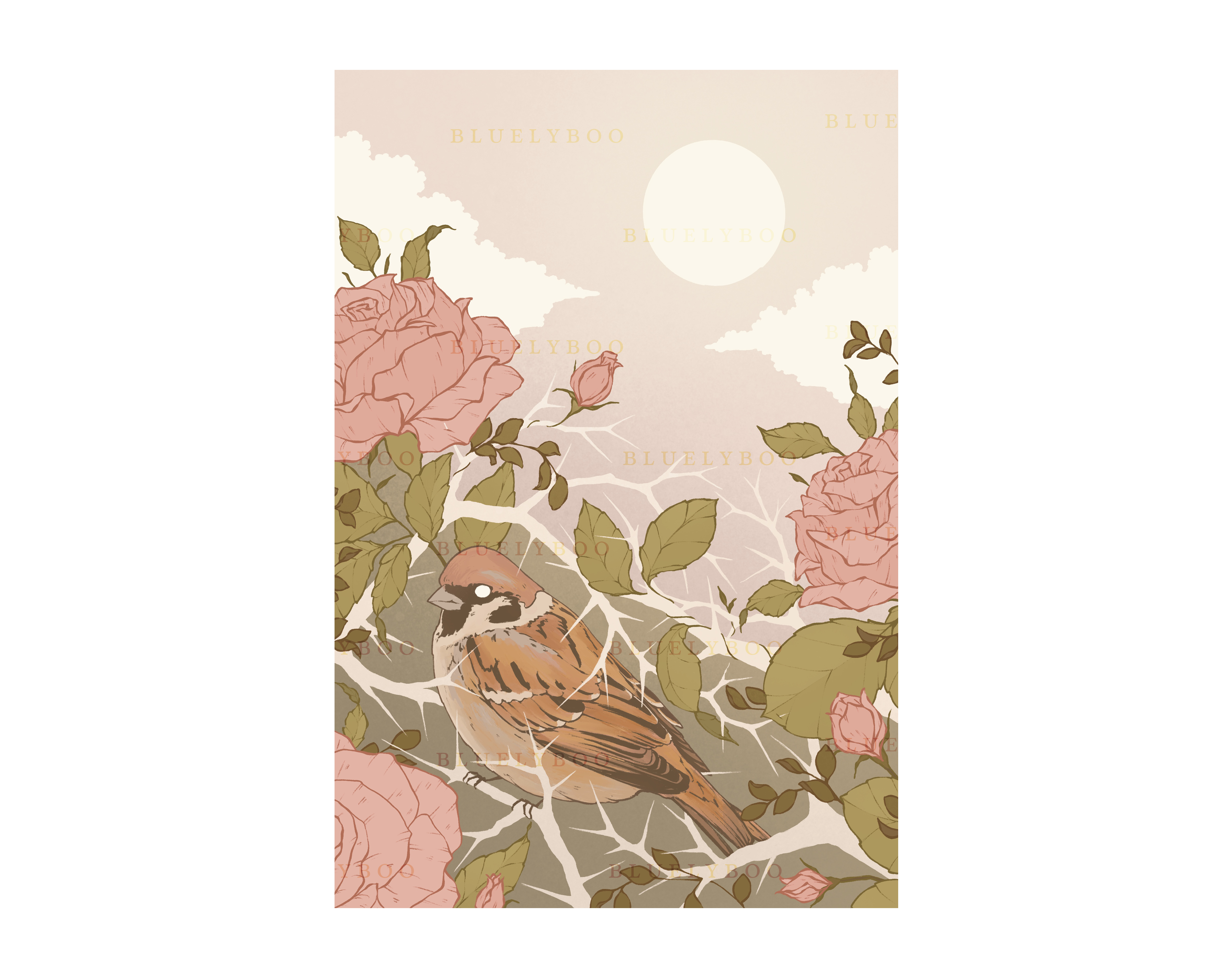 Sparrow Print – Bluelyboo