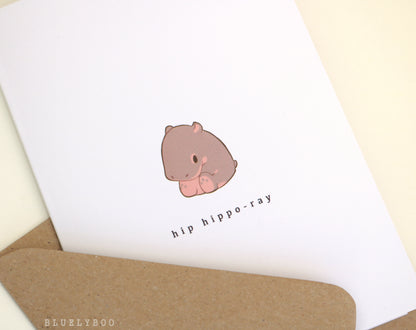 Hip Hippo-ray Card