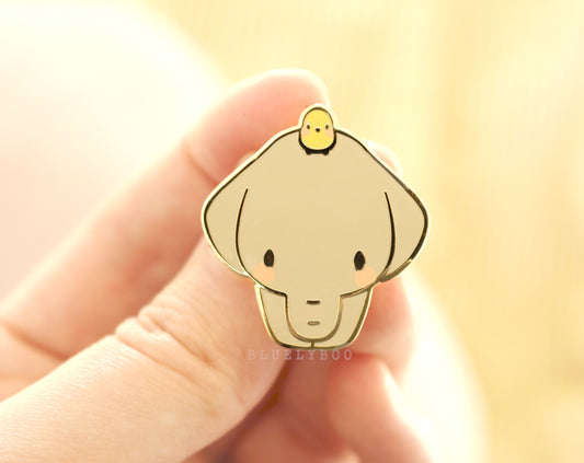 Elephant and Her Friend Pin