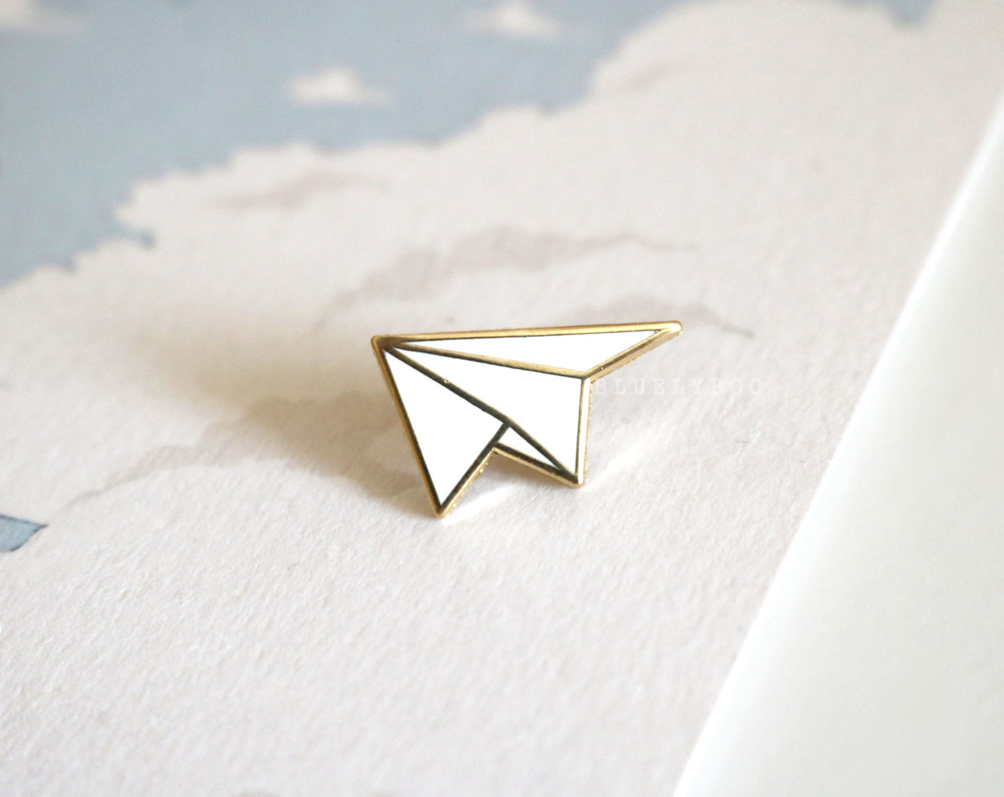 Paper Plane Mini Pin