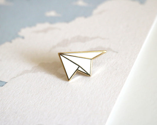 Paper Plane Mini Pin
